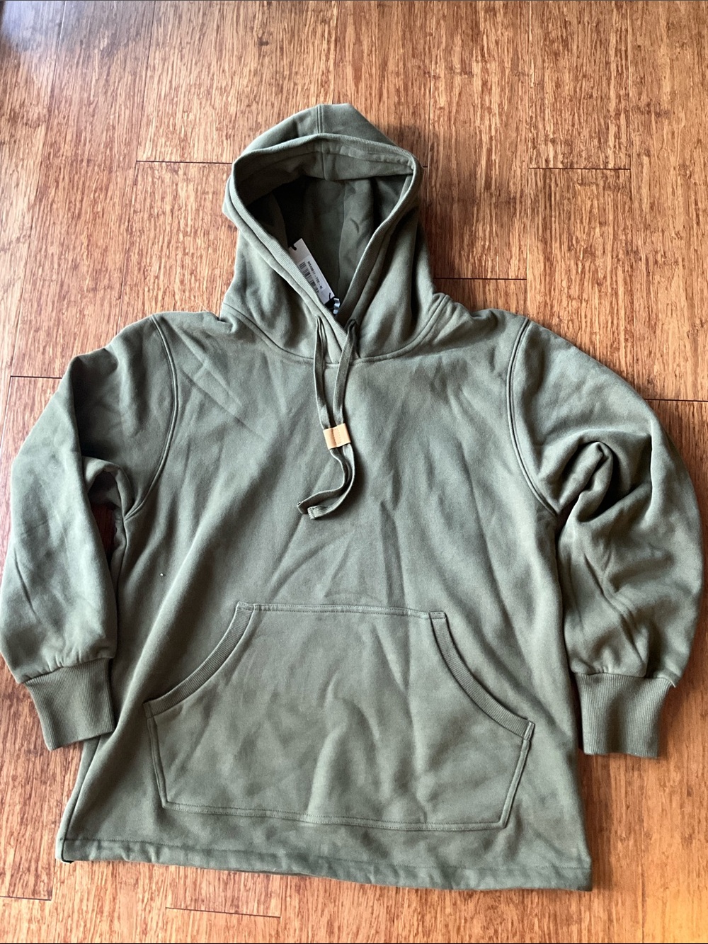 Martha Stewart Sage Green Cozy Hoodie Sweater